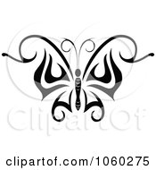 Poster, Art Print Of Black And White Butterfly Logo - 8