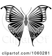 Poster, Art Print Of Black And White Butterfly Logo - 9