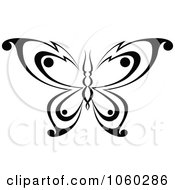 Poster, Art Print Of Black And White Butterfly Logo - 19