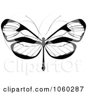 Poster, Art Print Of Black And White Butterfly Logo - 17