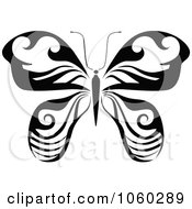 Poster, Art Print Of Black And White Butterfly Logo - 18