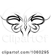 Poster, Art Print Of Black And White Butterfly Logo - 20