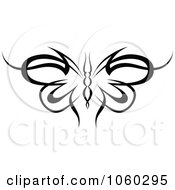 Royalty Free Vector Clip Art Illustration Of A Black And White Butterfly Logo 20