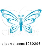 Poster, Art Print Of Blue Butterfly Logo - 1