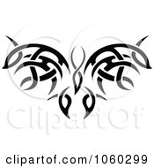 Royalty Free Vector Clip Art Illustration Of A Black And White Butterfly Logo 13