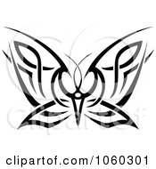 Poster, Art Print Of Black And White Butterfly Logo - 16