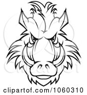Poster, Art Print Of Razorback Boar Logo - 6