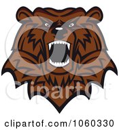 Royalty Free Vector Clip Art Illustration Of A Brown Bear Logo 5