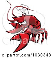 Royalty Free Vector Clip Art Illustration Of A Lobster Logo 2