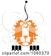 Royalty Free Vector Clip Art Illustration Of A Lion Face Logo 2