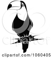 Poster, Art Print Of Black And White Toucan Logo - 1
