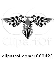 Poster, Art Print Of Black And White Heraldic Eagle Logo - 2