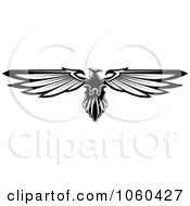 Poster, Art Print Of Black And White Heraldic Eagle Logo - 1