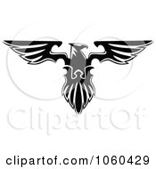 Poster, Art Print Of Black And White Heraldic Eagle Logo - 3