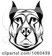 Royalty Free Vector Clip Art Illustration Of A Big Dog Logo 2