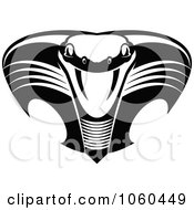Poster, Art Print Of Black And White Viper Or Cobra Logo - 3