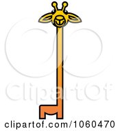 Royalty Free Vector Clip Art Illustration Of A Giraffe Logo