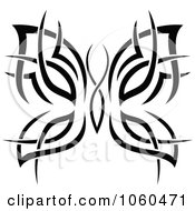 Poster, Art Print Of Black And White Butterfly Logo - 14