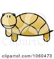 Royalty Free Vector Clip Art Illustration Of A Tortoise Logo by Vector Tradition SM