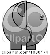 Royalty Free Vector Clip Art Illustration Of An Elephant Logo