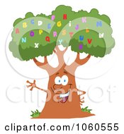 Poster, Art Print Of Friendly Alphabet Tree Waving