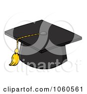 Black Graduation Cap And Tassel