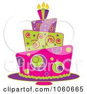 Poster, Art Print Of Funky Three Tiered Cake - 1