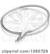 Royalty Free Vector Clip Art Illustration Of A Diamond Chat Balloon by Andrei Marincas