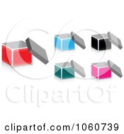 Royalty Free Vector Clip Art Illustration Of A Digital Collage Of 3d Boxes 2