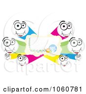 Poster, Art Print Of Discount Banner With Happy Faces