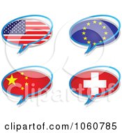 Poster, Art Print Of Digital Collage Of Chat Flag Icons