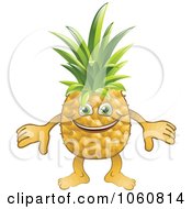 Poster, Art Print Of Happy Pineapple Character