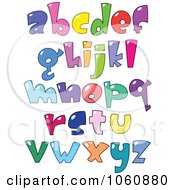 Poster, Art Print Of Digital Collage Of Bubble Letters - Lowercase