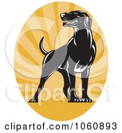 Poster, Art Print Of Pointer Dog Logo - 1