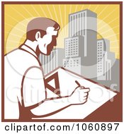 Poster, Art Print Of Architect Drafting - 2