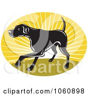 Poster, Art Print Of Pointer Dog Logo - 2