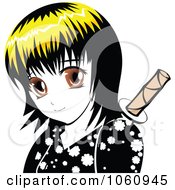 Yellow Haired Manga Ninja Girl