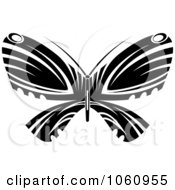 Poster, Art Print Of Unique Black And White Butterfly Tattoo Design - 4