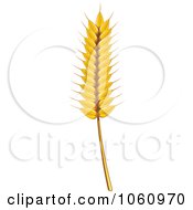 Royalty Free Vector Clip Art Illustration Of A Strand Of Wheat 1
