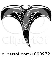 Royalty Free Vector Clip Art Illustration Of A Black And White Attacking Viper Logo 2 by Vector Tradition SM