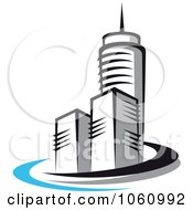 Royalty Free Vector Clip Art Illustration Of A Skyscraper Logo 3