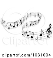 Royalty Free Vector Clip Art Illustration Of A Background Of Staff And Music Notes 12