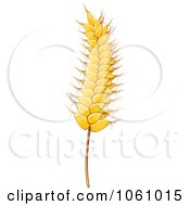 Royalty Free Vector Clip Art Illustration Of A Strand Of Wheat 3