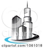 Royalty Free Vector Clip Art Illustration Of A Skyscraper Logo 9