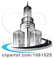 Royalty Free Vector Clip Art Illustration Of A Skyscraper Logo 4