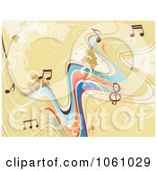 Royalty Free Vector Clip Art Illustration Of A Background Of Staff And Music Notes 10
