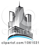 Royalty Free Vector Clip Art Illustration Of A Skyscraper Logo 8