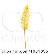 Royalty Free Vector Clip Art Illustration Of A Strand Of Wheat 2