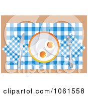 Poster, Art Print Of Two Sunny Side Up Eggs On A Plate