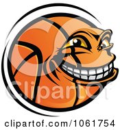 Poster, Art Print Of Grinning Basketball Character